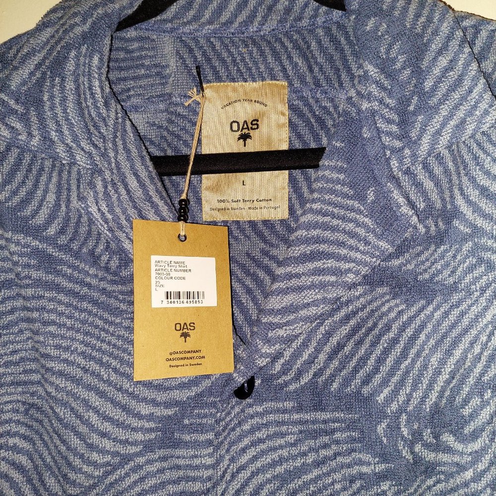 OAS Blue Short Sleeve Sweater/Shirt